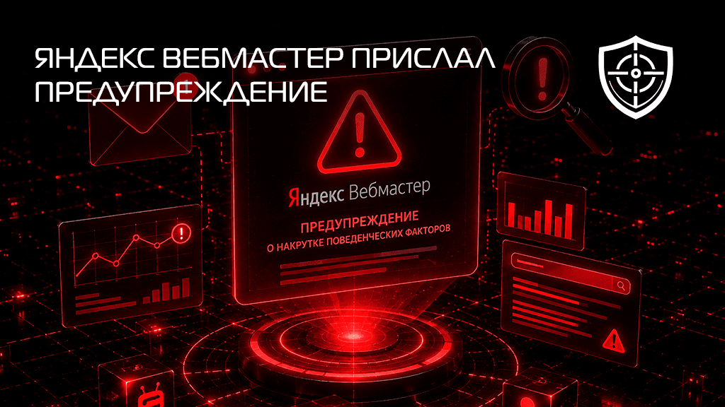 Яндекс Вебмастер прислал предупреждение о накрутке: пошаговый план действий