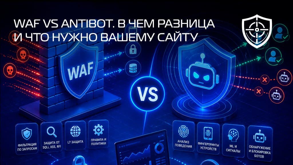 WAF vs антибот: в чём разница и что нужно вашему сайту
