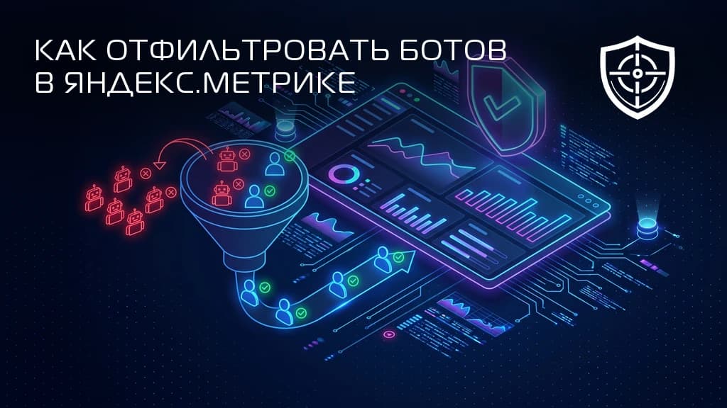 Фильтрация ботов в Яндекс.Метрике: боты отсекаются, живые пользователи проходят